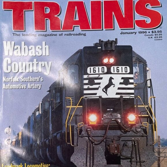 Trains Magazine of Railroading  u January 1996 VOl 56 No 1 Wabash Country Union - Picture 2 of 12